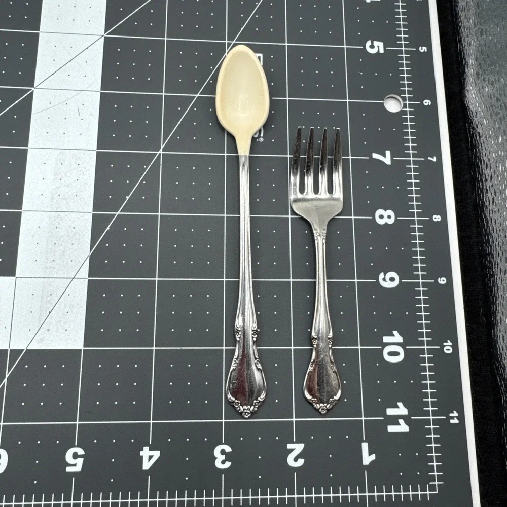 Oneida Toddletime‎ Stainless 2 Piece Set Toddler Baby Child Spoon Fork Flatware